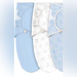 EUC KeaBabies Three Swaddle Wraps for 0-3 Months